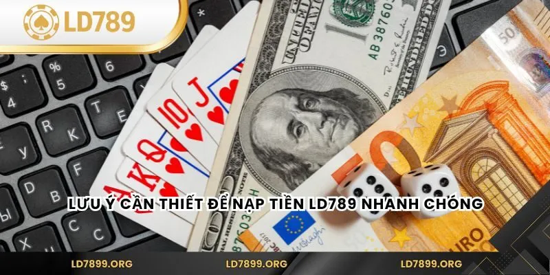 Lưu ý cần thiết để nạp tiền LD789 nhanh chóng